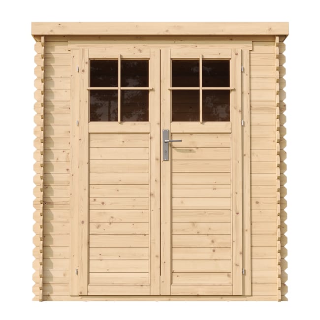 Casetta da Giardino in Legno per Esterni con porta con serratura di alta qualità- A200x204x204cm/3.53 m2 - Piccola Casetta in Legno TIMBELA M309F