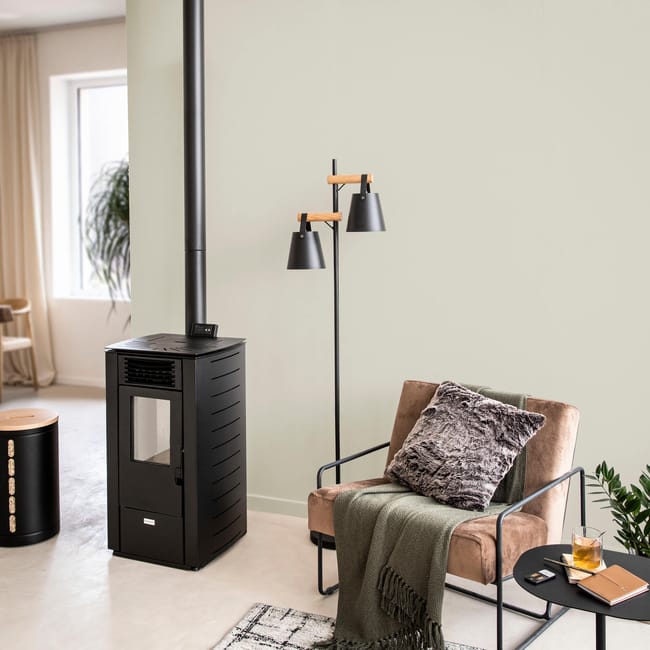 Stufa a pellet ventilata Hella Equation 7 kW nero - immagine 10