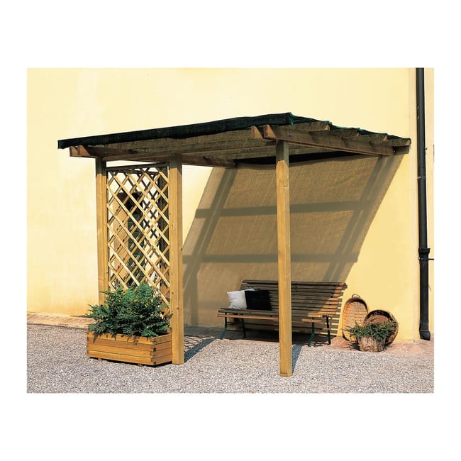Pergola Orange in legno struttura naturale L 300 x P 300 x H 249 cm - immagine 4