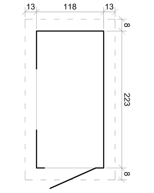 TIMBELA M306A Casetta da Giardino in Legno per Esterni - A198x144x239cm/2.36m2 - Piccola Casetta in Legno, Rimessa Attrezzi - immagine 2