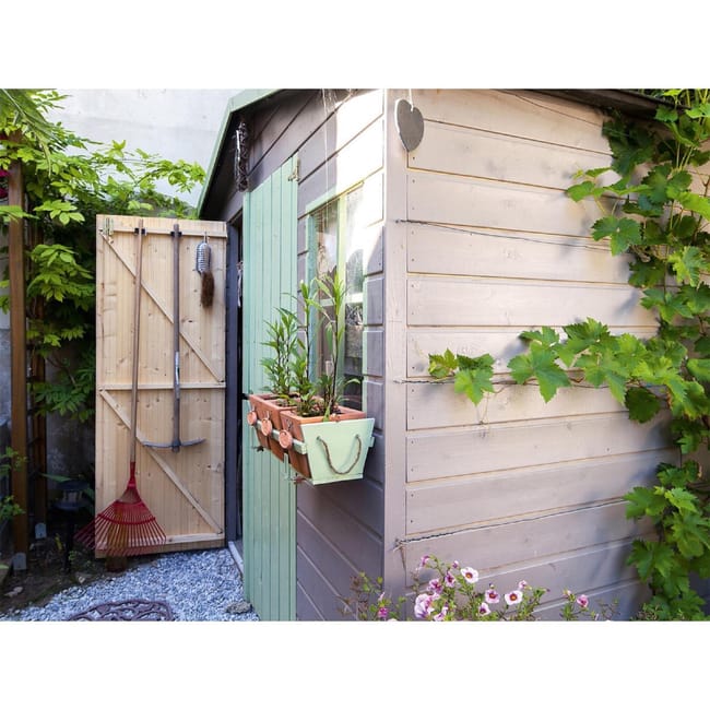 Casetta da giardino con giardino DECOR ET JARDIN Bouganville in legno con porta battente semplice, superficie interna 4.32 m² e spessore parete 12 mm - immagine 10