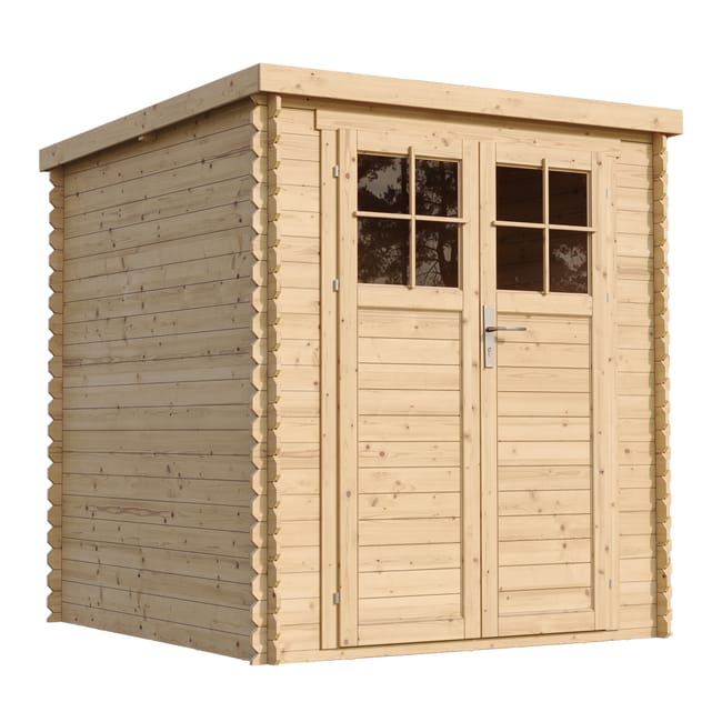 Casetta da Giardino in Legno per Esterni con porta con serratura di alta qualità- A200x204x204cm/3.53 m2 - Piccola Casetta in Legno TIMBELA M309F - immagine 9