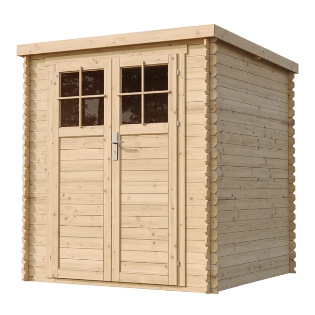 Casetta da Giardino in Legno per Esterni con porta con serratura di alta qualità- A200x204x204cm/3.53 m2 - Piccola Casetta in Legno TIMBELA M309F - immagine 7