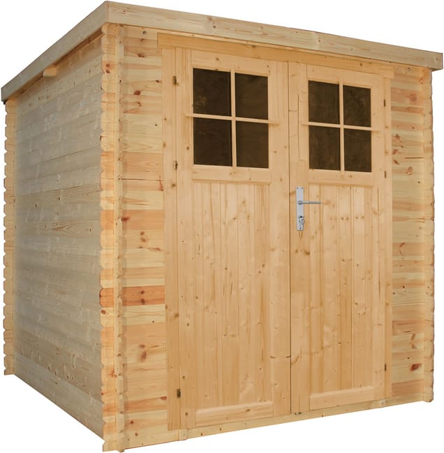 Casetta da Giardino in Legno per Esterni con porta con serratura di alta qualità- A200x204x204cm/3.53 m2 - Piccola Casetta in Legno TIMBELA M309F - immagine 3