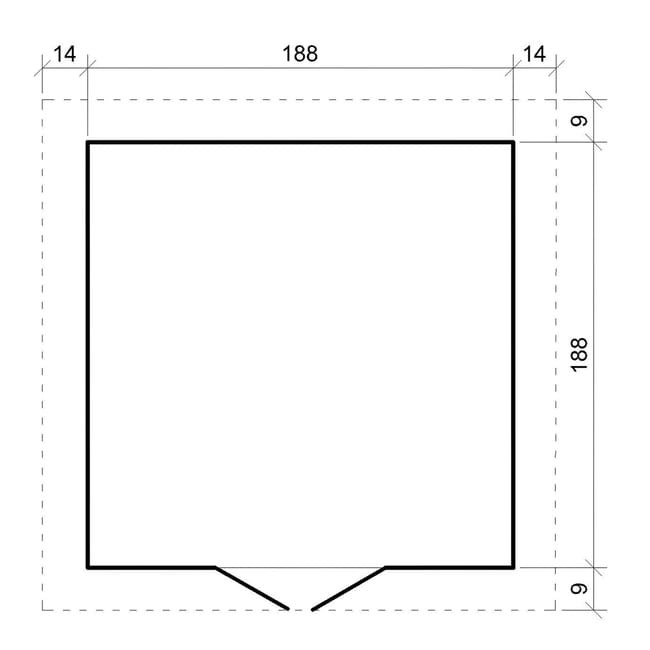 TIMBELA M343C+M343G Casetta da Giardino in Legno per Esterni CON PAVIMENTO TRATTATO - L216xL206xA218 cm/ 3.53 m2 - Piccola Casetta in Legno - immagine 4