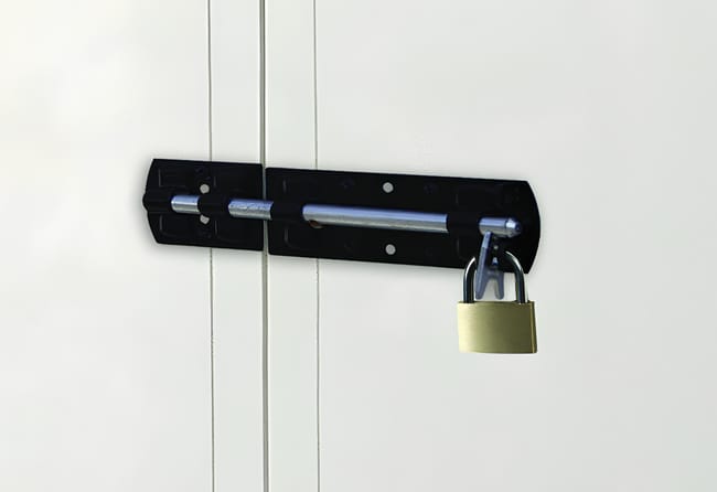 Casetta da giardino con pavimento GAROFALO Woody L in pvc marrone con porta doppio battente, superficie interna 3.13 m² e spessore parete 20 mm - immagine 9