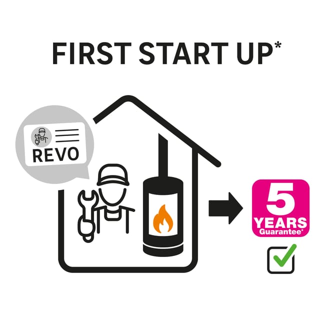 Stufa a pellet ventilata Hella Equation 7 kW nero - immagine 9