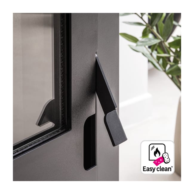 Stufa a pellet ventilata Hella Equation 7 kW nero - immagine 5