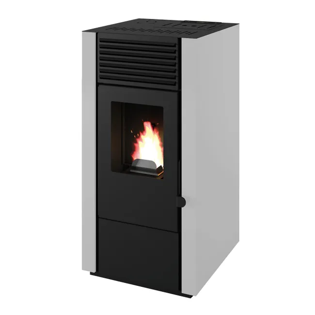 Stufa a pellet canalizzata Marisa 7.9 kW bianco