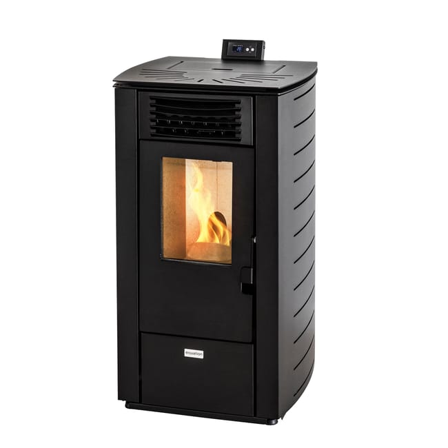 Stufa a pellet ventilata Hella Equation 7 kW nero - immagine 2