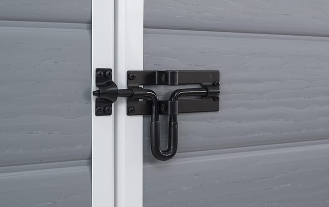 Keter Manor 6x5 Grigio Casetta Giardino In Resina, 185x152x226h cm, Grigio - immagine 6