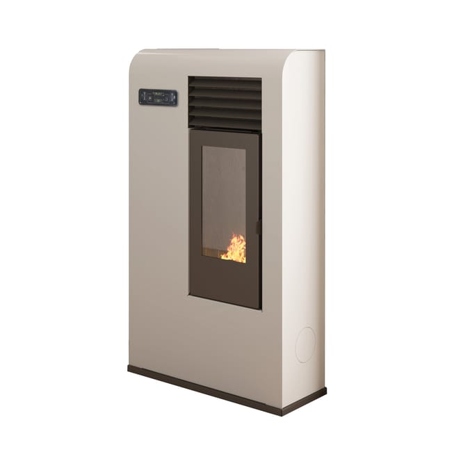 Stufa a pellet ventilata Zita 6.5 kW bianco - immagine 4