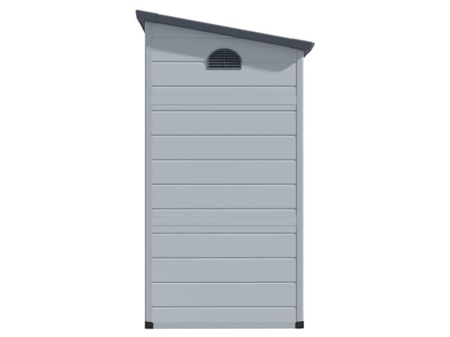 Casetta da giardino 2,12m² in Resina addossata Antracite - ALBERTO - immagine 5