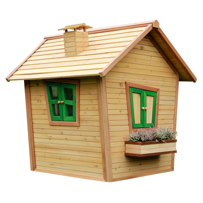 AXI Alice Casa Bambini in legno FSC | Casetta da gioco per giardino / esterno in marrone & verde | Casetta da giardino per bambini - immagine 8