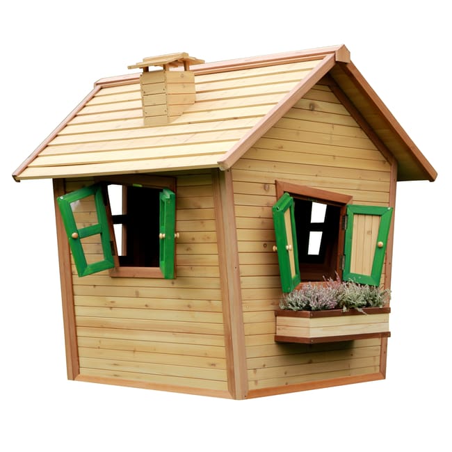 AXI Alice Casa Bambini in legno FSC | Casetta da gioco per giardino / esterno in marrone & verde | Casetta da giardino per bambini - immagine 7
