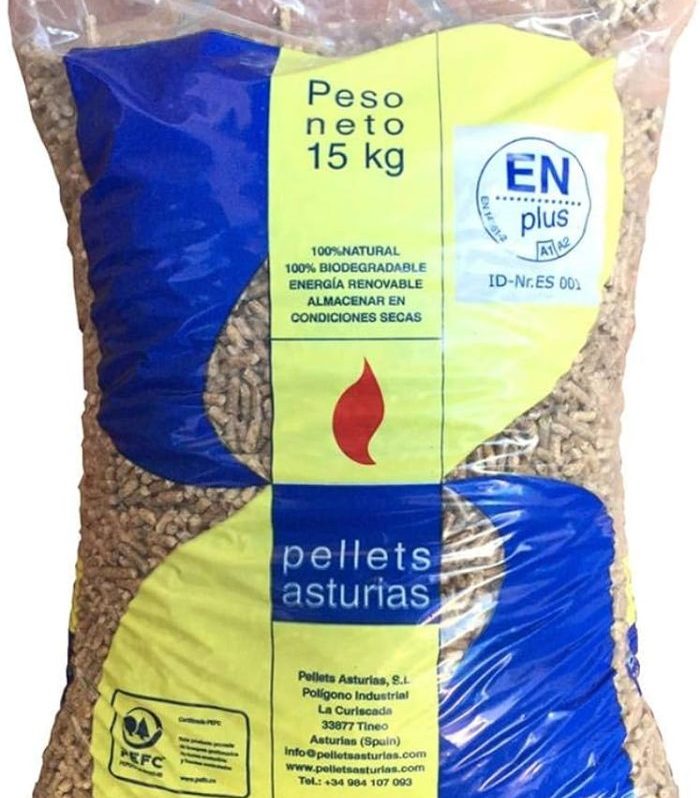 Pellets Asturias – 2 pallet (144 sacchi) – Massima efficienza energetica