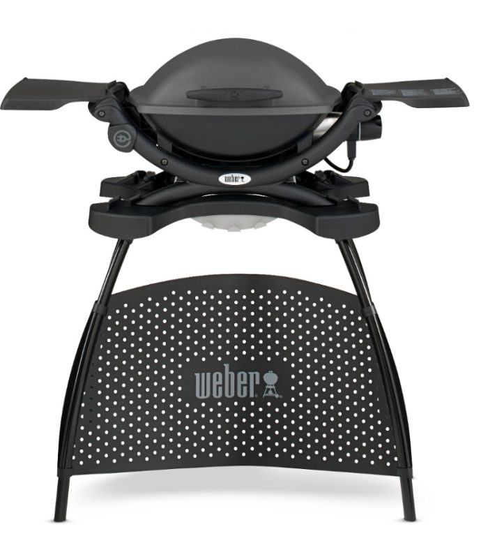 Barbecue elettrica WEBER con Patas 2200W Gris Oscuro Q1400Stand