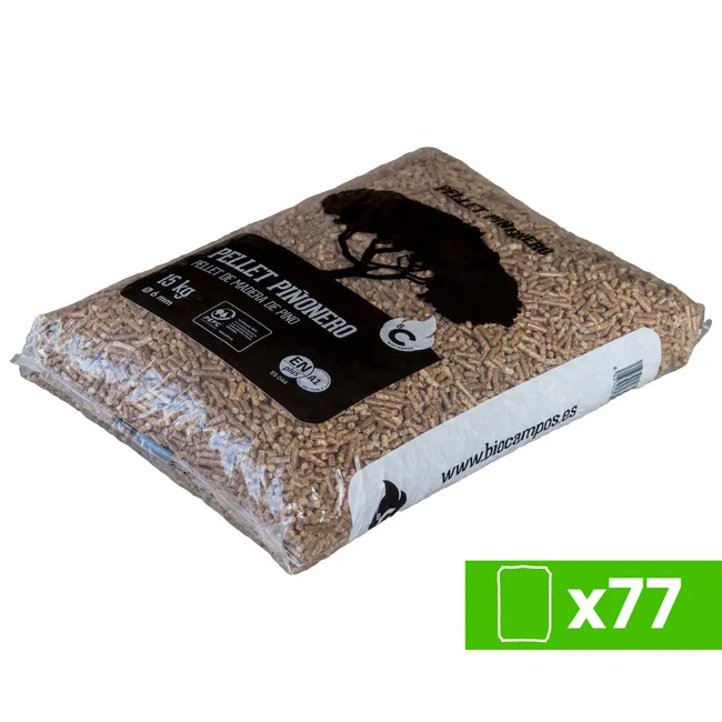 77 Sacchi di pellet 15 Kg pignone