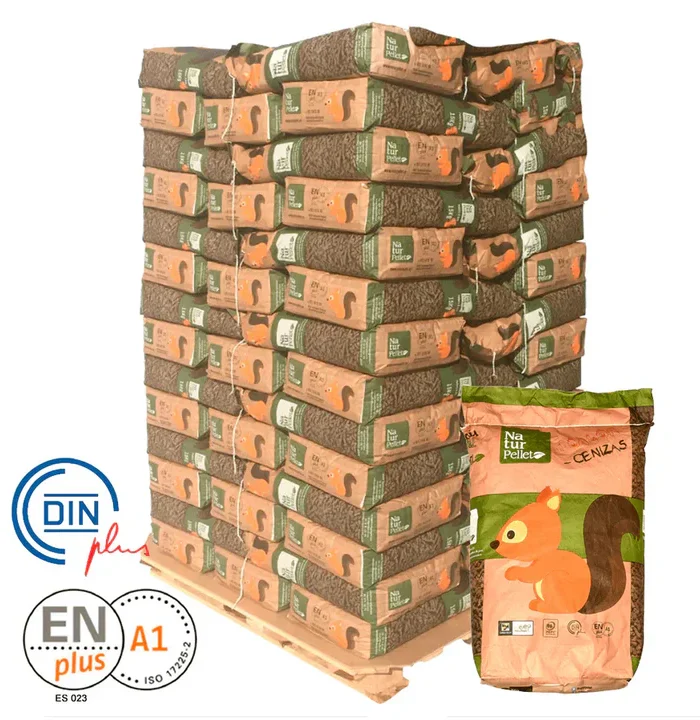 Naturpellet. 2 pallet - 154 sacchi certificati Enplus di 15 kg
