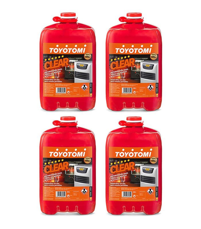 Pack 4 Bidoni Parafina Toyotomi Clear 20 l